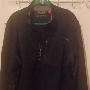 Spyder Black V-Neck Sweater for Men